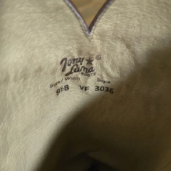 Tony Lama Fringe Cowboy Boots 9.5 - Picture 12 of 16